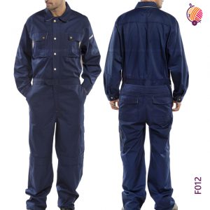 Blue Buttons Coverall Full Sleeves