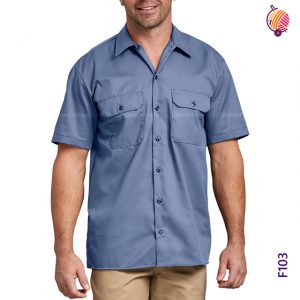 Light Blue Work Wear Shirt F103